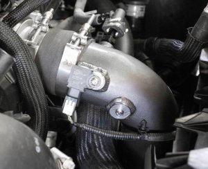 Ford Raptor Charge Pipe Kit - K&N Engineering - Free-Flowing Aluminum Tubes - Gunmetal Gray - `15-`22